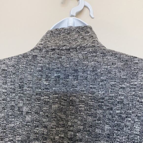 Dana Buchman Woman’s Gray One Button Sweater Duster Cape M - Picture 8 of 12